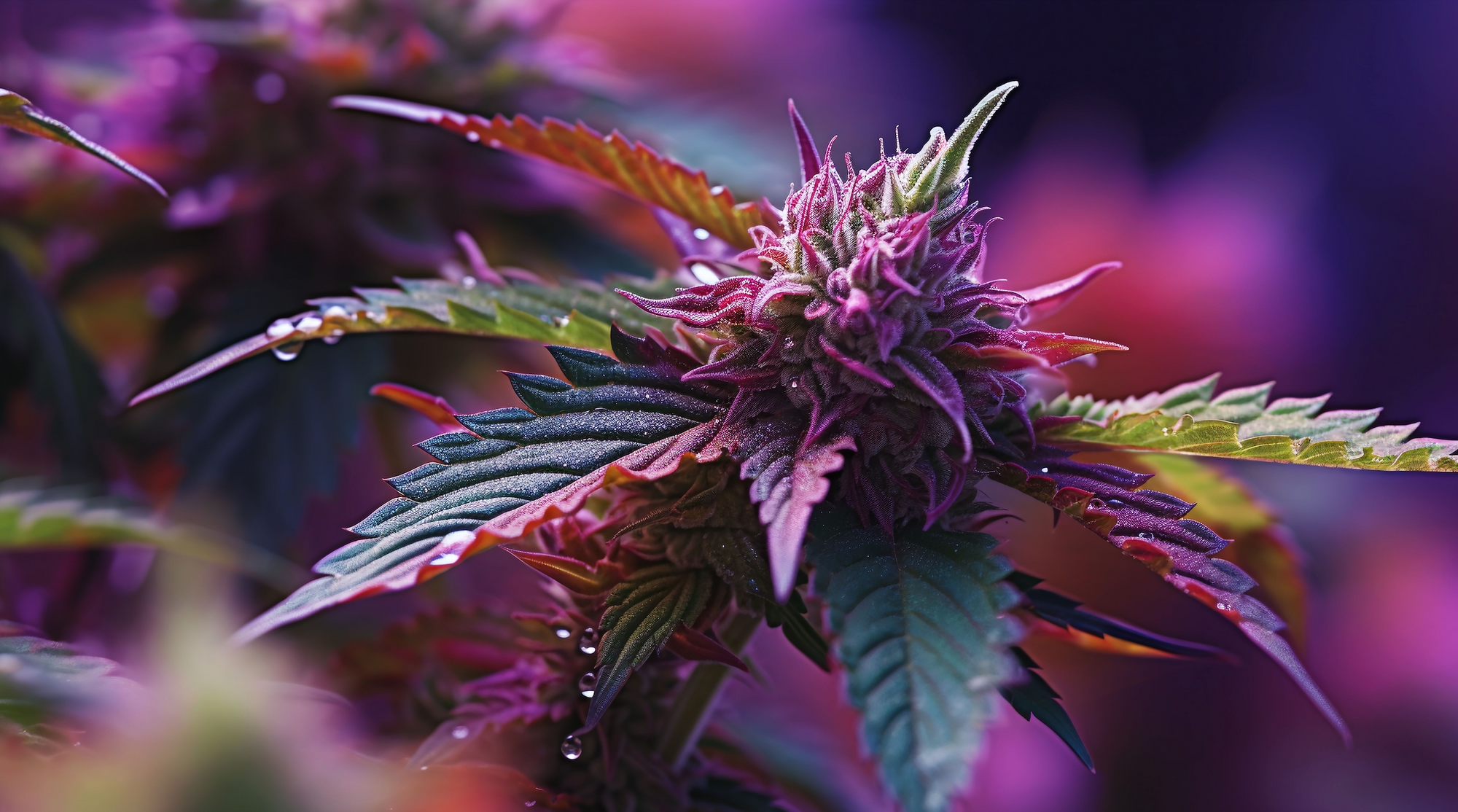 fleur de cannabis violette